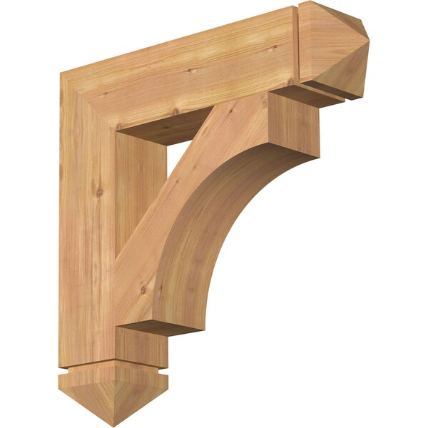 Ekena Millwork Westlake Arts & Crafts Smooth Bracket, Western Red Cedar, 5 1/2"W x 26"D x 26"H BKT06X26X26WTL03SWR - main